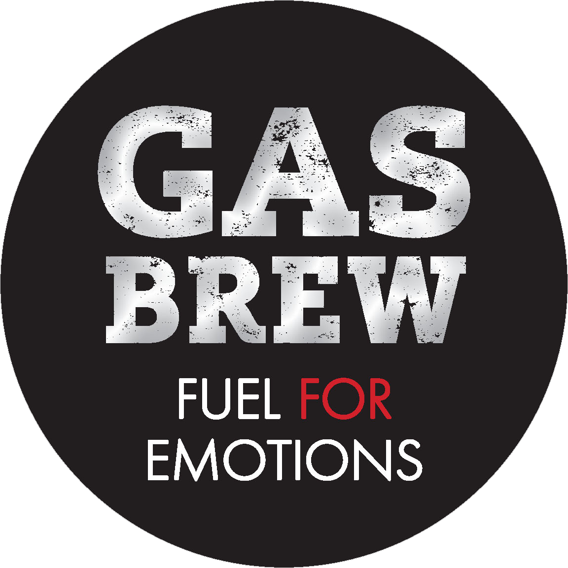 Gas Brew logo. Gas Brew Taproom. REALBREW gasbrew.